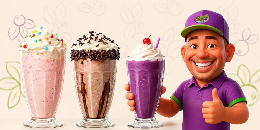 MIlk-Shake no copo